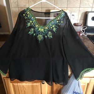 Beautiful sheer dress blouse